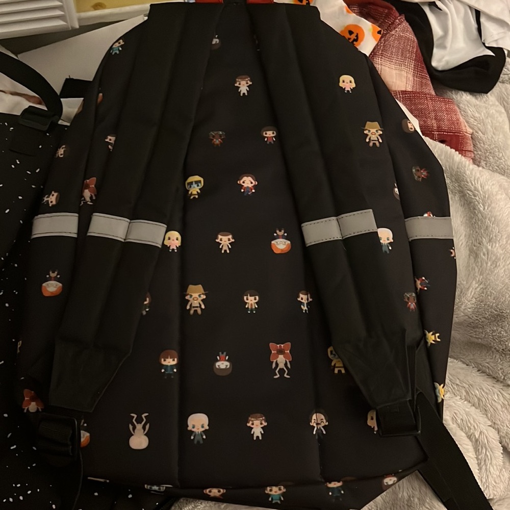 Loungefly Stranger Things Characters Backpack Bla… - image 5